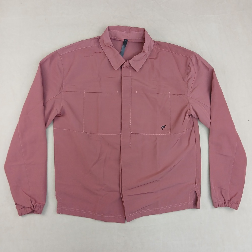 Fabletics Medium Mens Jacket Outpost Snap Button Outdoors 21x25 **Fits A Small *